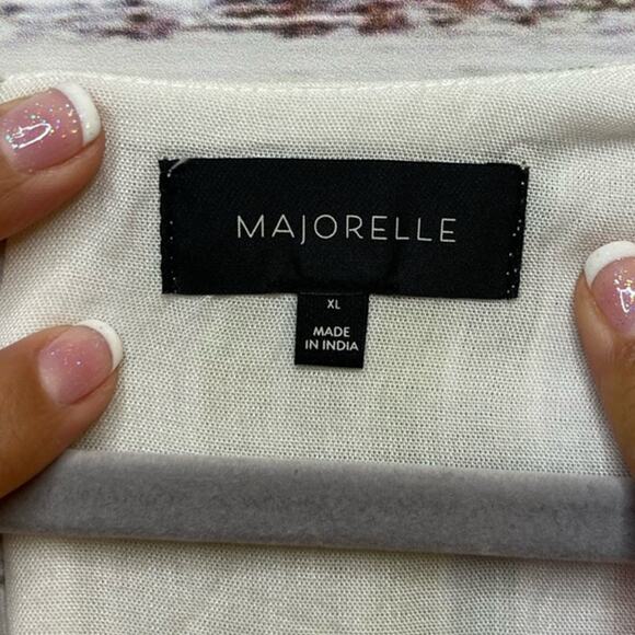 Majorelle Revolve Evelyn Pastel Striped Wrap Mini Dress Cut Out Size XL Like New - Picture 9 of 9